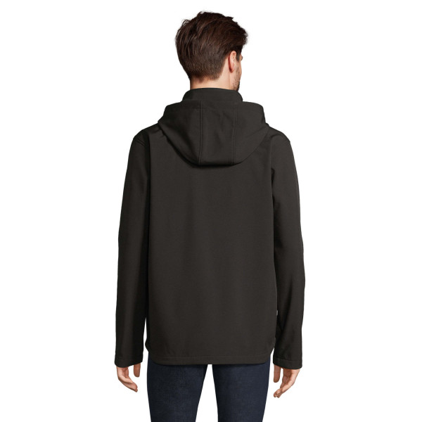 Veste à capuche softshell homme SOL'S RACE HOODED MEN - Polyester recyclé - Personnalisable