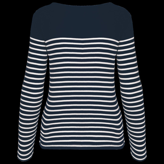 Marinière manches longues femme personnalisable pour entreprises – Communication textile B2B