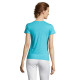 T-shirt femme SOL'S MISS en coton semi-peigné Ringspun Jersey 150 - Gris chiné - BCM Goodies