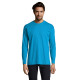 Tee-shirt homme col rond manches longues SOL'S MONARCH - 100% coton - Gris chiné - Personnalisable - Idéal pour communicati