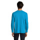 Tee-shirt homme col rond manches longues SOL'S MONARCH - 100% coton - Gris chiné - Personnalisable - Idéal pour communicati