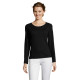 Tee-shirt femme col rond manches longues SOL'S MAJESTIC en coton - BCM Goodies