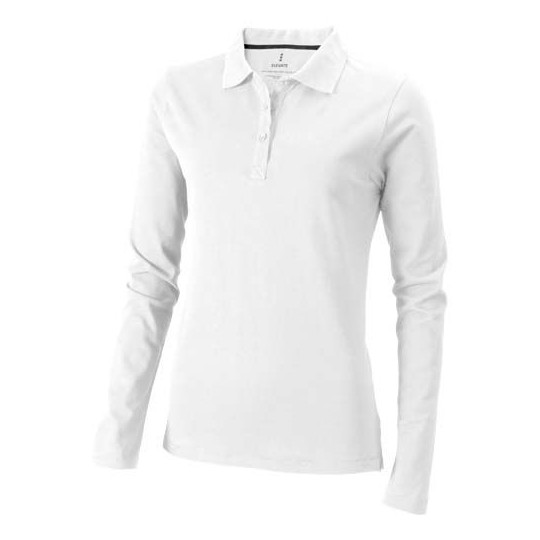 Polo manches longues femme Oakville - Col côte en tricot plat - BCM Goodies