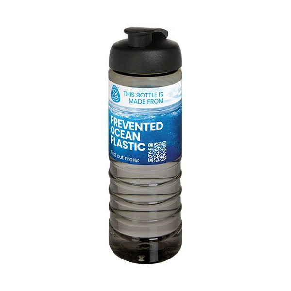Bouteille de sport H2O Active® Eco Treble 750 ml avec couvercle à bascule - BCM Goodies