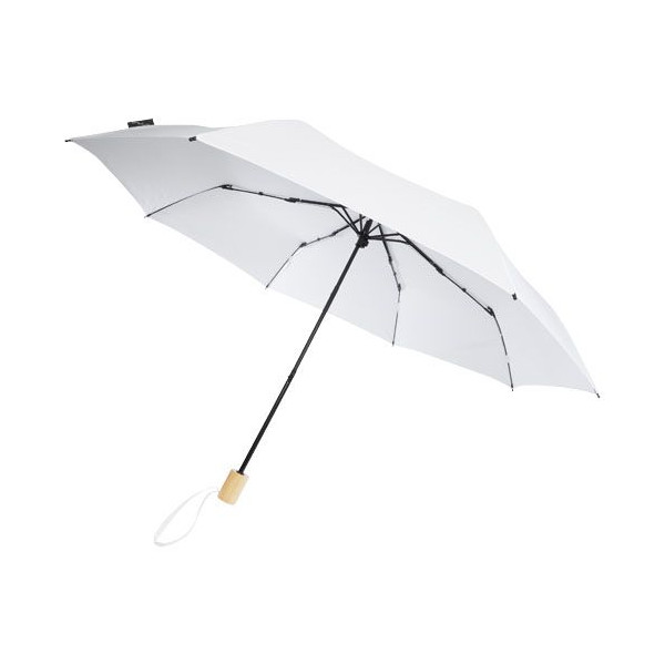 Parapluie 21 pliable windproof en PET recyclé Birgit Personnalisable | BCM Goodies