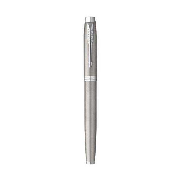 Stylo plume IM Parker en acier inoxydable avec recharge QUINK - Boîte cadeau incluse