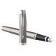 Stylo plume IM Parker en acier inoxydable avec recharge QUINK - Boîte cadeau incluse