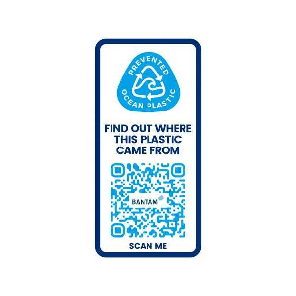 Bouteille d'eau H2O Active® Eco Vibe 850ml avec couvercle vissé - Plastique recyclé de haute qualité - Idéal pour réduire s