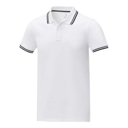 Polo tipping Amarago manches courtes homme - Vêtement de qualité supérieure pour occasions décontractées | BCM Goodies