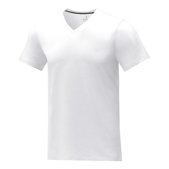 T-shirt Somoto manches courtes col V pour homme en coton ringspun 160 g/m² - BCM Goodies