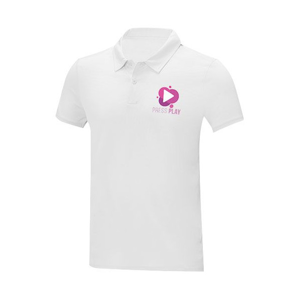 Polo Deimos en tissu léger et manches courtes pour homme - Personnalisable | BCM Goodies