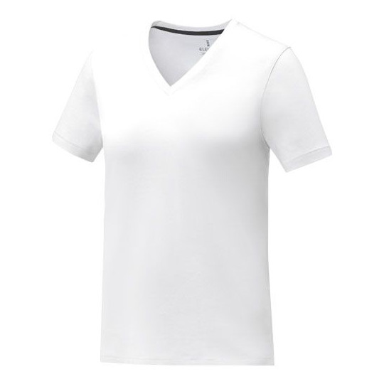 T-shirt Somoto manches courtes col V femme en coton 160 g/m² - Qualité supérieure - Idéal pour événements d'entreprise - Pa