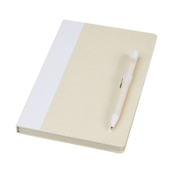 Ensemble carnet de notes A5 et stylo bille Dairy Dream - Produit écologique et pratique