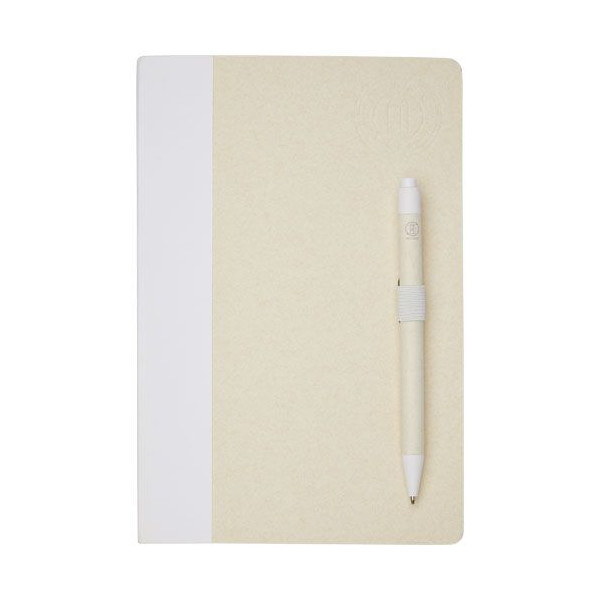 Ensemble carnet de notes A5 et stylo bille Dairy Dream - Produit écologique et pratique