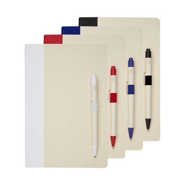 Ensemble carnet de notes A5 et stylo bille Dairy Dream - Produit écologique et pratique