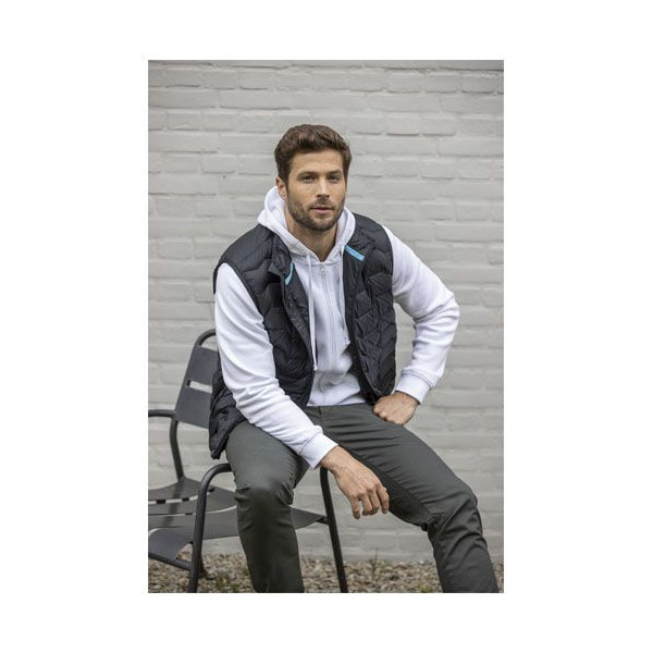 Bodywarmer duvet isotherme Epidote recyclé certifié GRS pour homme - BCM Goodies