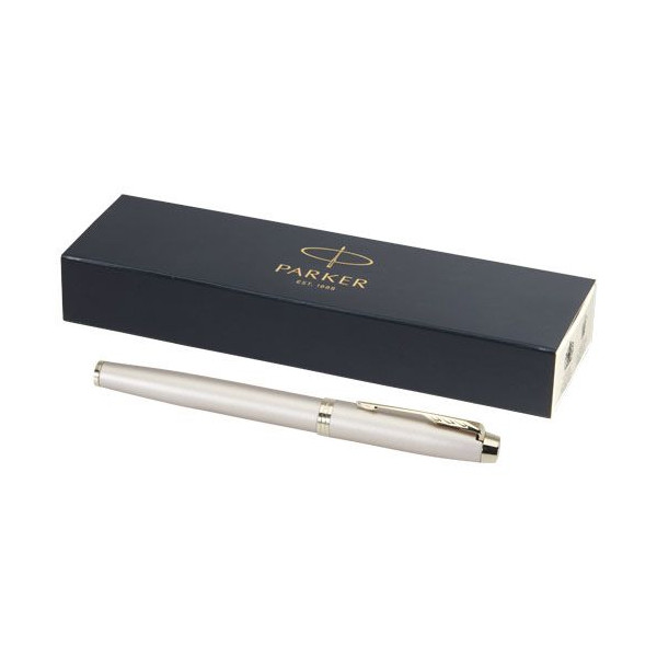 Stylo roller Parker IM - Plume en acier inoxydable - Coffret cadeau inclus