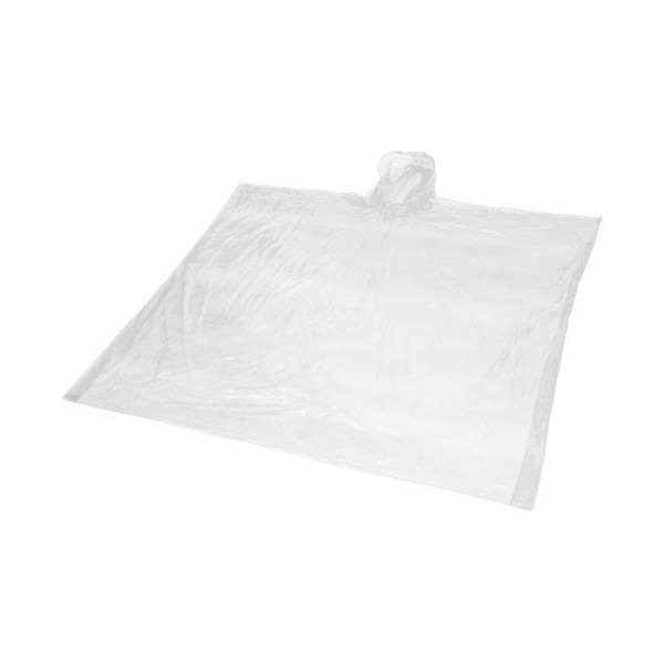 Poncho jetable pour la pluie Mayan recyclé certifié GRS avec pochette de rangement - Protection écologique contre les intempérie