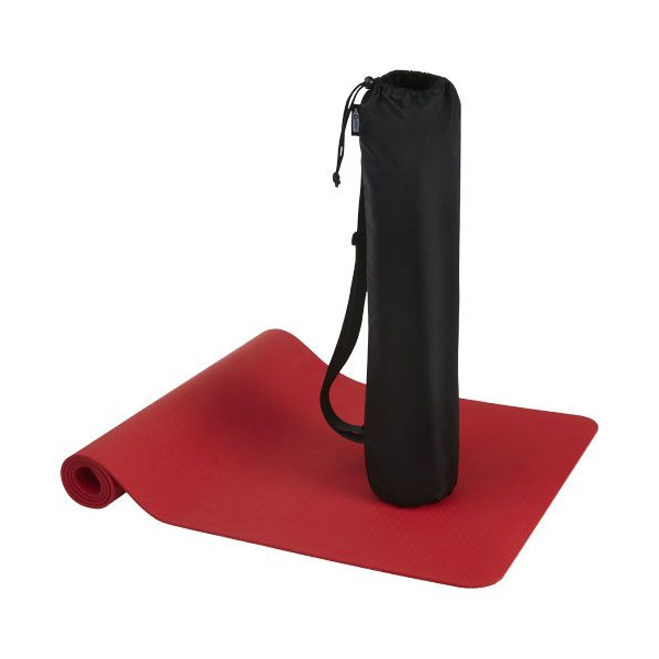 Tapis de yoga en TPE recyclé personnalisable avec pochette en RPET - BCM Goodies