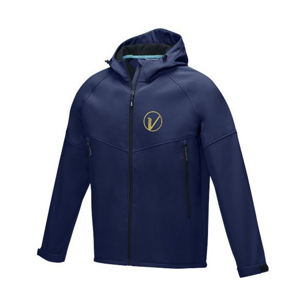Veste softshell recyclée GRS de Coltan pour homme - Protection optimale contre les intempéries