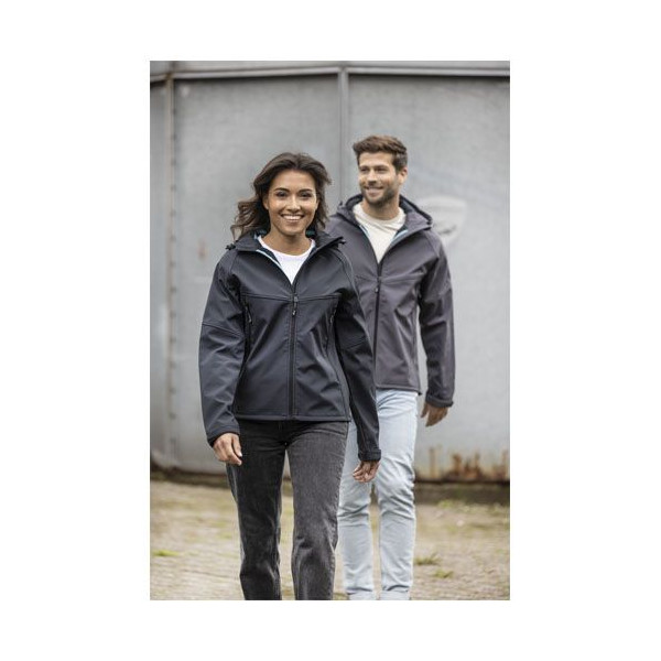 Veste softshell recyclée GRS de Coltan pour homme - Protection optimale contre les intempéries