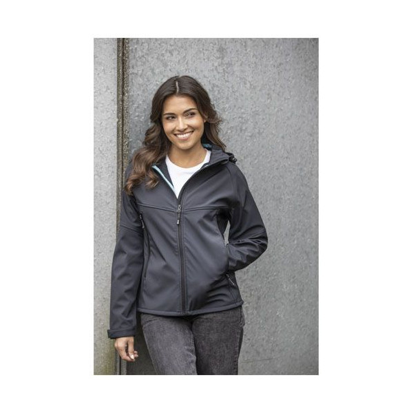 Veste softshell recyclée femme Coltan - Vêtement éco-responsable pour les aventures en plein air | BCM Goodies