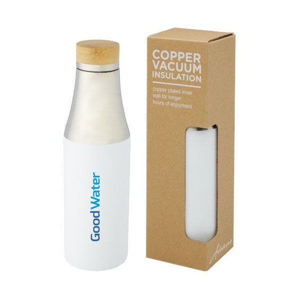 Bouteille Hulan en acier inoxydable avec cuivre de 540 ml - Parfait pour boissons chaudes ou froides - Idéal pour cadeaux d'