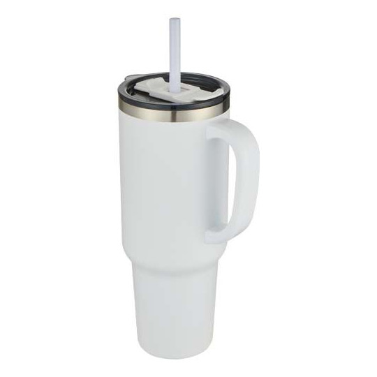 Mug Sydney 1200 ml avec paille Tritan et couvercle coulissant - Accessoire de qualité pour garder les boissons à température - I