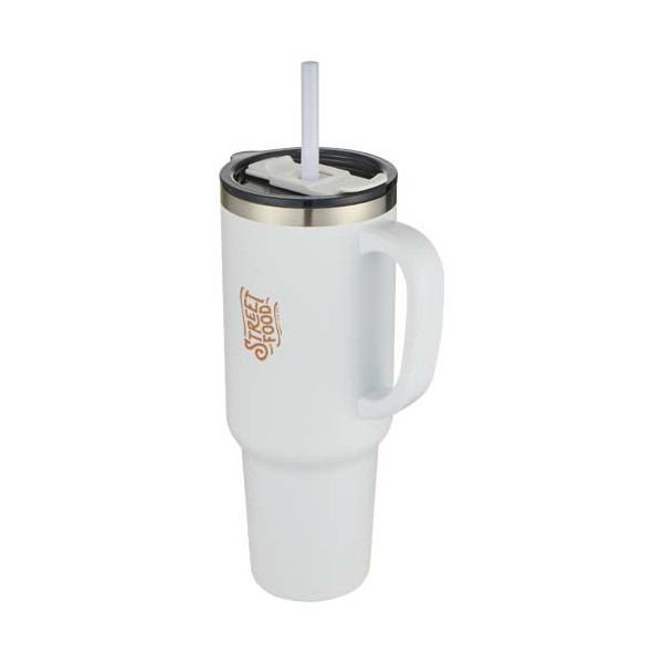 Mug Sydney 1200 ml avec paille Tritan et couvercle coulissant - Accessoire de qualité pour garder les boissons à température - I