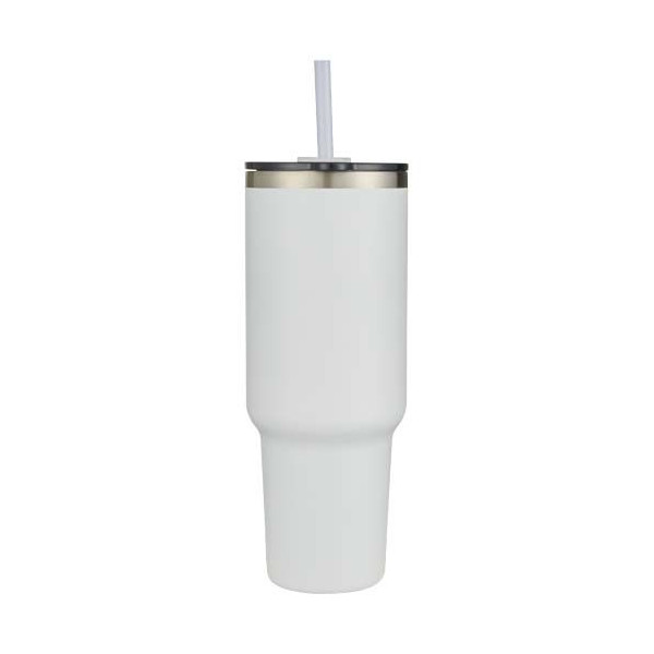 Mug Sydney 1200 ml avec paille Tritan et couvercle coulissant - Accessoire de qualité pour garder les boissons à température - I