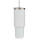 Mug Sydney 1200 ml avec paille Tritan et couvercle coulissant - Accessoire de qualité pour garder les boissons à température - I