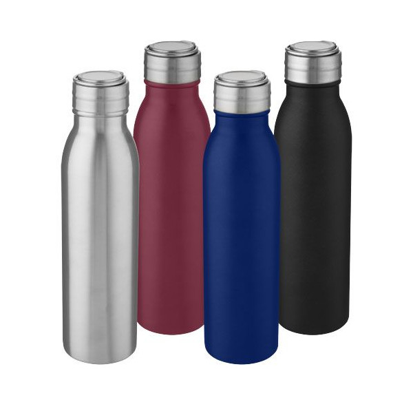 Bouteille de sport Harper 700 ml en acier inoxydable avec boucle métallique - BCM Goodies