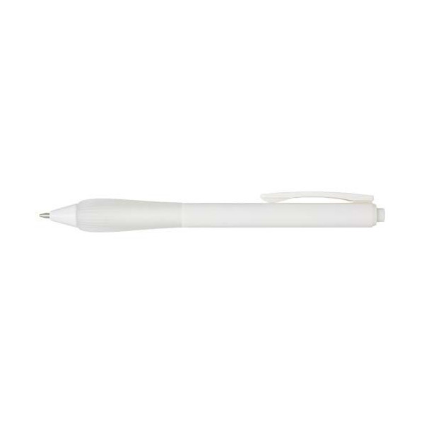Stylo bille RABS Lorena en plastique recyclé avec grip en TPR 1,0 mm - Encre bleue - Longueur d'écriture de 1 000 mètres - 