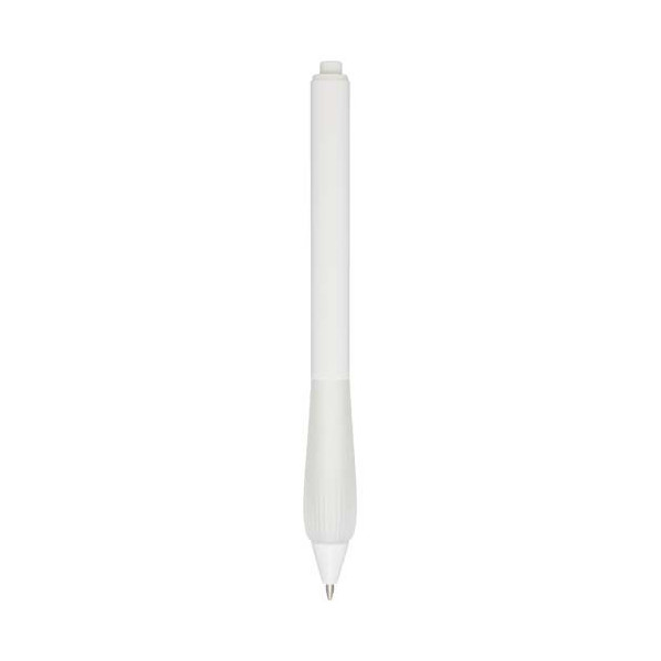 Stylo bille RABS Lorena en plastique recyclé avec grip en TPR 1,0 mm - Encre bleue - Longueur d'écriture de 1 000 mètres - 