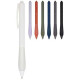 Stylo bille RABS Lorena en plastique recyclé avec grip en TPR 1,0 mm - Encre bleue - Longueur d'écriture de 1 000 mètres - 
