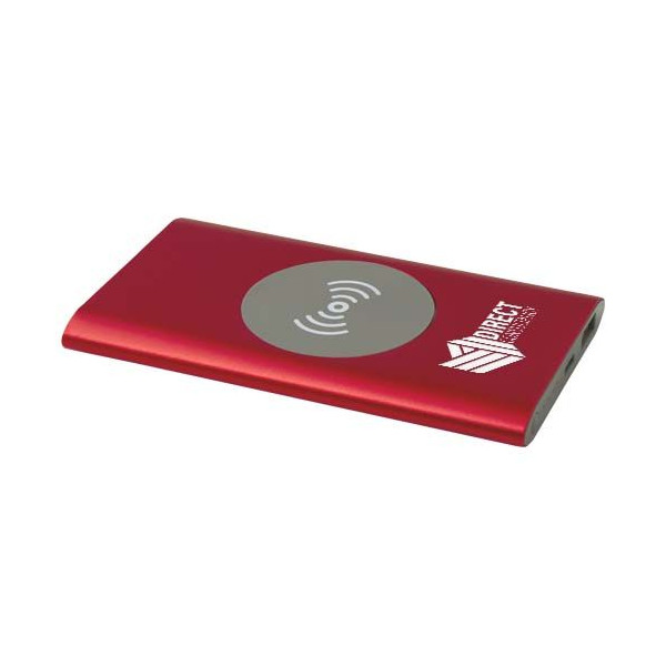 Batterie de secours Juice type-C 4 000 mAh en aluminium recyclé - Charge sans fil 5 W - BCM Goodies