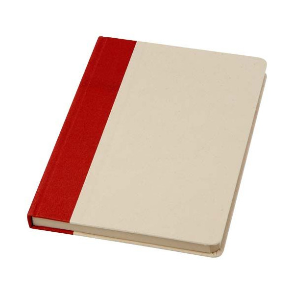 Carnet à couverture rigide A5 en papier à base de canne à sucre Liliana - Produit personnalisable pour entreprises écoresponsabl