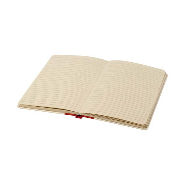 Carnet à couverture rigide A5 en papier à base de canne à sucre Liliana - Produit personnalisable pour entreprises écoresponsabl