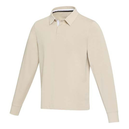 Sweatshirt de rugby unisexe Clyde en coton biologique - Personnalisable pour événements et cadeaux professionnels