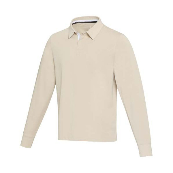 Sweatshirt de rugby unisexe Clyde en coton biologique - Personnalisable pour événements et cadeaux professionnels