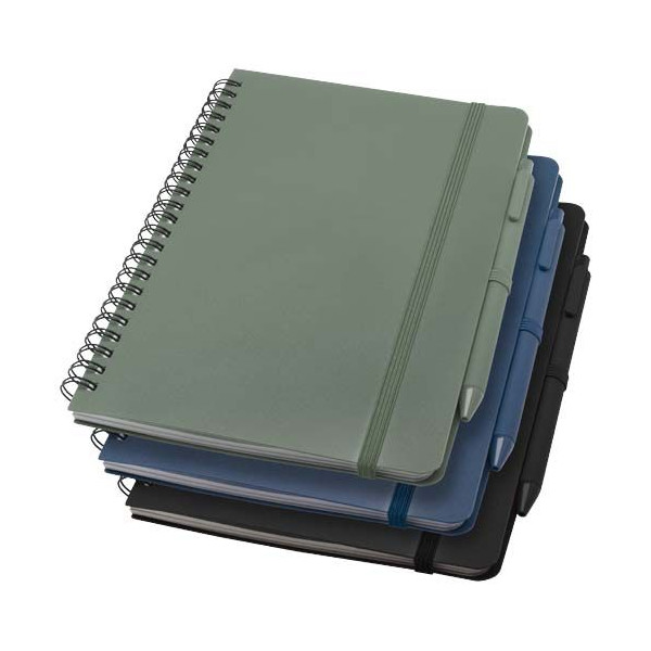 Carnet à couverture rigide Thalaasa A5 en plastique océanique recyclé - BCM Goodies