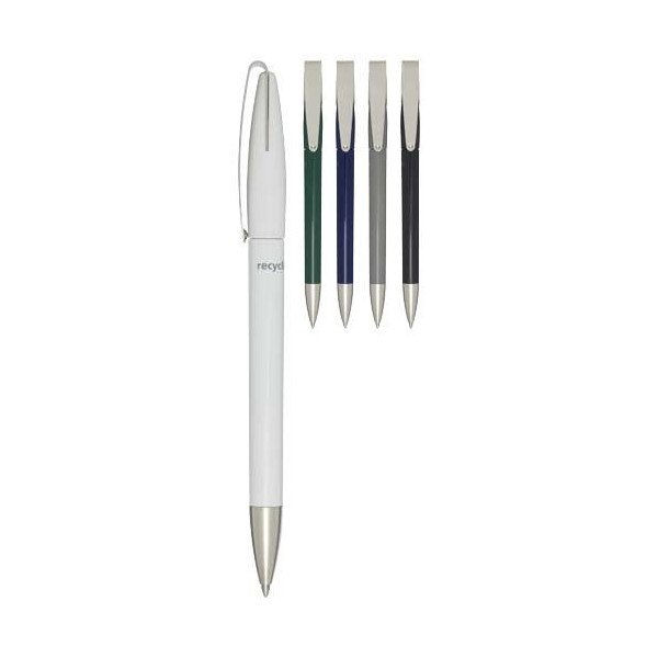 Stylo bille en plastique recyclé Ana - Stylo personnalisable écologique et durable