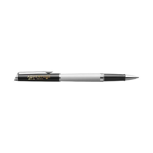 Stylo roller Waterman Hemisphere avec habillage palladium - Pointe fine - Encre noire - Coffret cadeau