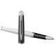 Stylo roller Waterman Hemisphere avec habillage palladium - Pointe fine - Encre noire - Coffret cadeau