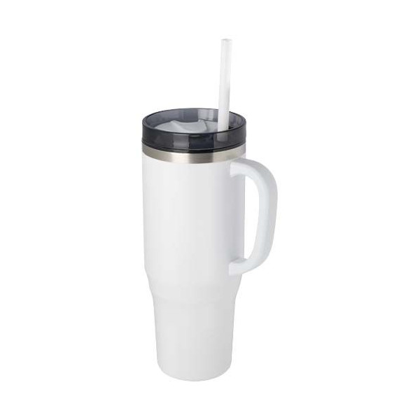 Mug isotherme Melbourne 1200 ml avec paille - RCS certifié - BCM Goodies