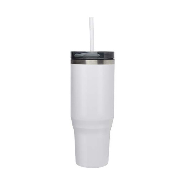 Mug isotherme Melbourne 1200 ml avec paille - RCS certifié - BCM Goodies