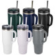 Mug isotherme Melbourne 1200 ml avec paille - RCS certifié - BCM Goodies