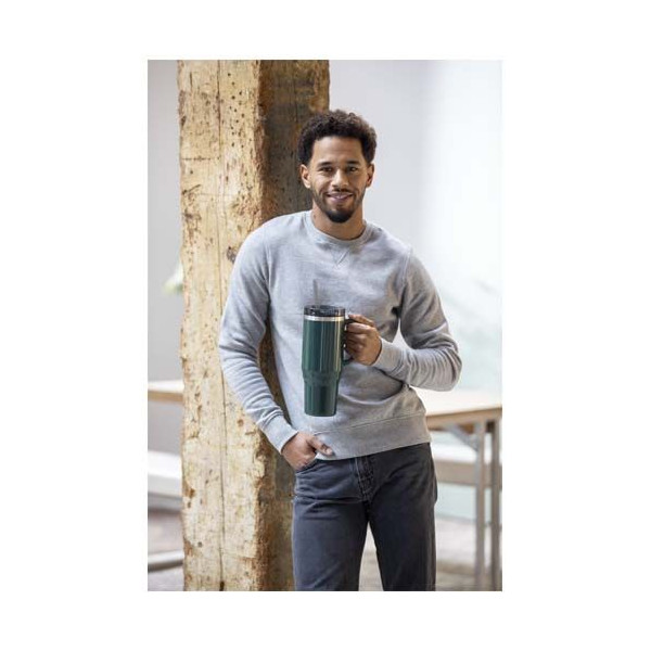 Mug isotherme Melbourne 1200 ml avec paille - RCS certifié - BCM Goodies