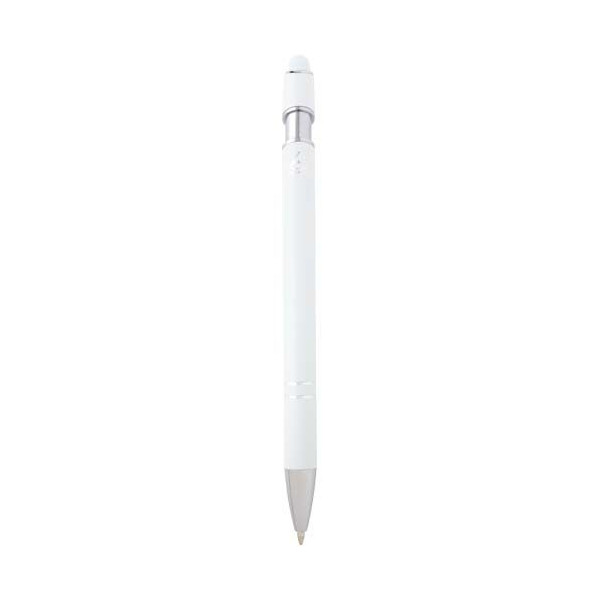 Stylo bille Kish avec finition argentée en aluminium recyclé - Personnalisable avec logo - BCM Goodies