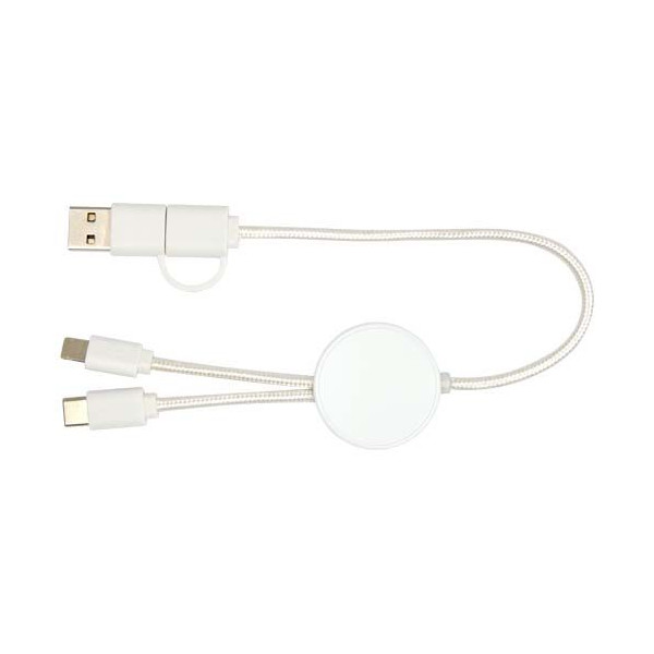 Câble 5-en-1 Citala en plastique recyclé de 30 cm - Charge rapide 27W - BCM Goodies